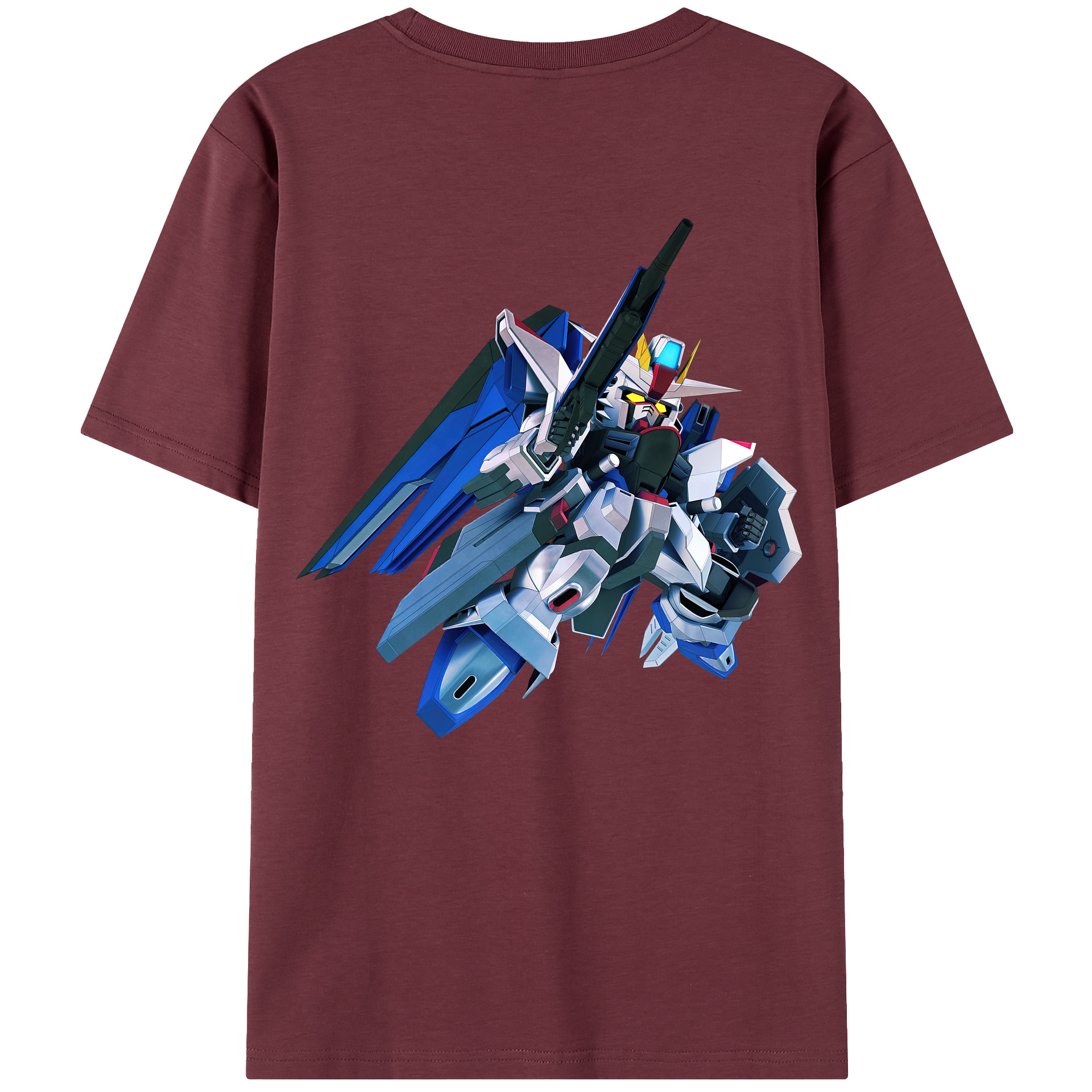 （画像用） 機動戦士ガンダム Mobile Suit Gundam 綿100％半袖Tシャツ（背面プリント）